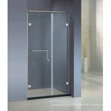 Porte de douche battante avec cadre sans cadre Hg-421